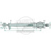 Stabilisatorstrebe Kat 2 - 510 - 670 mm