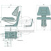 Sitz Traktorsitz - Schleppersitz - Federung mechanisch - Polsterart PVC
