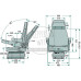 Sitz - Traktorsitz - Schleppersitz - mechanisch gefedert - PVC