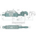 Hydraulischer Oberlenker A Kat.: 3 / 32  B Kat.: 2 / 25,4  F (mm): 537 / 722