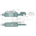 Hydraulischer Oberlenker A Kat.: 3 / 32  B Kat.: 3 / 32  F (mm): 637 / 887