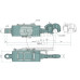 Hydraulischer Oberlenker A Kat.: 3 / 32  B Kat.: 3 / 32  F (mm): 562 / 747
