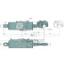 Hydraulischer Oberlenker A Kat.: 3 / 32  B Kat.: 3 / 32  F (mm): 637 / 887