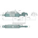 Hydraulischer Oberlenker A Kat.: 2 / 25,4  B Kat.: 2 / 25,4  F (mm): 594 / 844