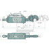 Hydraulischer Oberlenker A Kat.: 3 / 32  B Kat.: 2 / 25,4  F (mm): 569 / 754