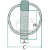4x Klappstecker passend für Saphir ZKM 125 ZKM 150 ZKM 175 1095409