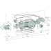 Hydraulischer Oberlenker Kat 3 / 2 - 512 / 702 mm - Walterscheid 1203020