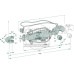 Hydraulischer Oberlenker Kat 3 - 526 / 712 mm - Walterscheid 1203021