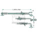 Distanzfeder Unterlenker min. (mm) 580, L max. (mm) 622 Walterscheid 1308777