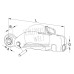 Gehäuse Stabilisator L (mm) 350, d (mm) 19,1, B (mm) 44 - Walterscheid 1309201