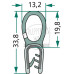 5m Dichtgummi Scheibengummi Klemmbereich mm 2 - 4