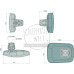 Weitwinkel-Spiegel für John Deere 5075M 5105ML 5125R 6110R 6130M 6145M 6250R