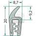 5m Dichtgummi Scheibengummi Klemmbereich mm 1 - 2