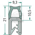 25m Dichtgummi Scheibengummi Klemmbereich mm 1 - 3
