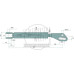Hydraulische Hubstrebe Sperrblock mit 3/8
