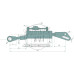 Hydraulische Hubstrebe Sperrblock mit 3/8