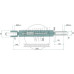 Hydraulische Hubstrebe Sperrblock mit 3/8