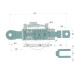 Hydraulische Hubstrebe Sperrblock mit 3/8