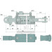 Hydraulische Hubstrebe Sperrblock mit 3/8