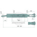 Hydraulische Hubstrebe Sperrblock mit 3/8 für Massey Ferguson 5460, 5470, 5475