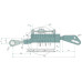 Hydraulische Hubstrebe Sperrblock mit 3/8 für Ford / New Holland TS80 TS90 TS100 TS110