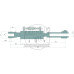Hydraulische Hubstrebe Sperrblock für Ford / New Holland T7.165 T7.185 T7.225