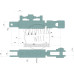 Hydraulische Hubstrebe für Case IH Farmall 55C 65C 75C Ford / New Holland T4.55 T4.65 T4.75