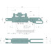 Hydraulische Hubstrebe Sperrblock für Ford / New Holland TD4.80F TD4020F TD4030F TD4040F