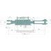 Hydraulische Hubstrebe Sperrblock für Ford / New Holland T5.100 T6.140 T6.180