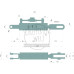 Hydraulische Hubstrebe für Ford / New Holland T5.85, T5.95, T5.105, T5.115