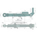 Seitenstrebe für Fiat 115-90 130-90 140-90 160-90 1180 1380 1580 1880 5109518