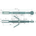 Hubstange passend für Renault 32-50 34-60 44-70 461 466 551 651 656 7700005032