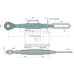 Stabilisatorstrebe für Steyr 540 545 650 658 760 768 8070 8075 105000740034
