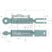 Hydraulische Hubstrebe für Kubota M 5071 M 5091 M 5101 M 6040 M 7040 M 8540