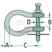 Schäkel A (mm) 16, B (mm) 22, C (mm) 90