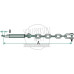Stabilisatorenkette A (mm) 819, B (mm) 22, C (mm) 19 x 2,5