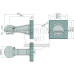 Zugöse Scharmüller Stützlast kg 4000 D-Wert kN 120 Lochbild mm 160 x 160
