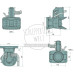 Flanschkupplung Scharmüller A11 Kuppelbolzen mm 38 Lochbild mm 140 x 80