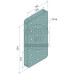 Anschweißplatte Lochbild mm 4 x 100x100 x 110 Gewinde M16 Abmessungen mm 324 x 162 x