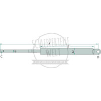 Gasdruckdämpfer für Deutz-Fahr AgroPrima AgroXtra D 4507C D 4807C D 5207C
