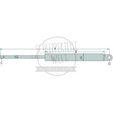 Gasdruckdämpfer für Deutz-Fahr AgroPrima AgroXtra D 4507C D 4807C D 5207C