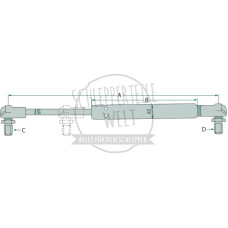 Gasdruckdämpfer für Case IH Vestrum 120 130 150 Steyr 6165 Impuls 9078 9086 9105
