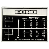 Schaltschema für Ford / New Holland 2000 2310 3055 3150 3400 3600 4340 5200 6700