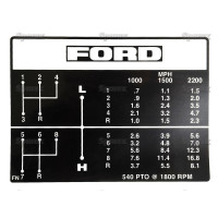 Schaltschema für Ford / New Holland 335 515 2100 3550 4140 4400 5100 6700 7600