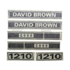 Typenschild - Schriftzüge - Aufkleber für David Brown 1210