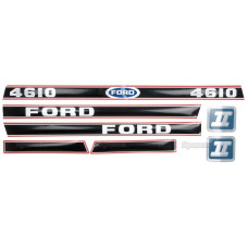 Aufklebersatz Haubenaufkleber Typenschild für Ford / New Holland 4610 Force II
