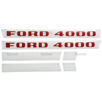 Typenschild - Schriftzug - Aufkleber passend für Ford / New Holland 4000