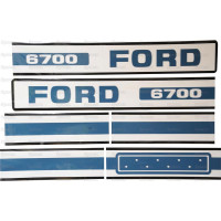 Typenschild - Schriftzug - Aufkleber passend für Ford / New Holland 6700 