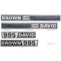 Typenschild - Schriftzüge - Aufkleber für David Brown 995 - K949208