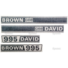 Typenschild - Schriftzüge - Aufkleber für David Brown 995 - K949208